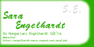 sara engelhardt business card